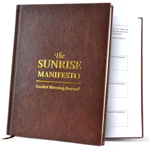 Sunrise Manifesto from SaltWrap - Guided Morning Journal and Minimalist Planner - Productivty, Blank Page Journaling, and Gratitude Prompts - 10 Minutes or Less Daily