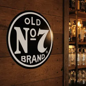 Jack Daniel’s Old No 7 NEW Round Tin Sign