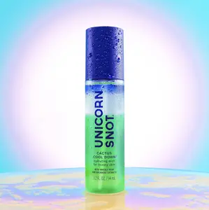 Unicorn Snot Cactus Cool Down After-Sun Hydrating Face & Body Mist for Thirsty Skin – Aloe, Jojoba & Prickly Pear, Vegan, 3.2 oz