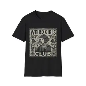 Weird Girls Club Shirt, Gothic Aesthetic Tee, Retro Witch Graphic T-Shirt, Alt Girl Vintage Style Shirt, Weirdcore Streetwear