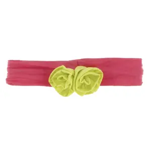 Flower Headband in Red Ginger with Banana