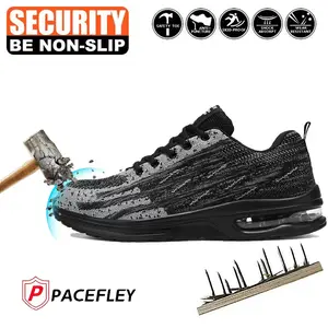 Safety Shoes with Steel Toe Puncture Resistant Wear Resistant Flexible Comfort Lightweight Breathable for Catering Staff Multiple Sizes Men Women - Footwear