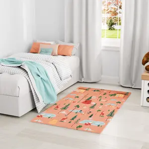 Nourison Imagination Camping Fun Kids Washable Indoor Area Rug