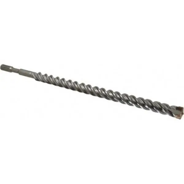 DeWALT Single Bit Carbide-Tipped Spline Shank Rotary & Hammer Drill Bit (DW5759) - 1-1/8" Diam, 17" Usable Length, 22" OAL, Concrete Tool for Drilling, Inches Measurements