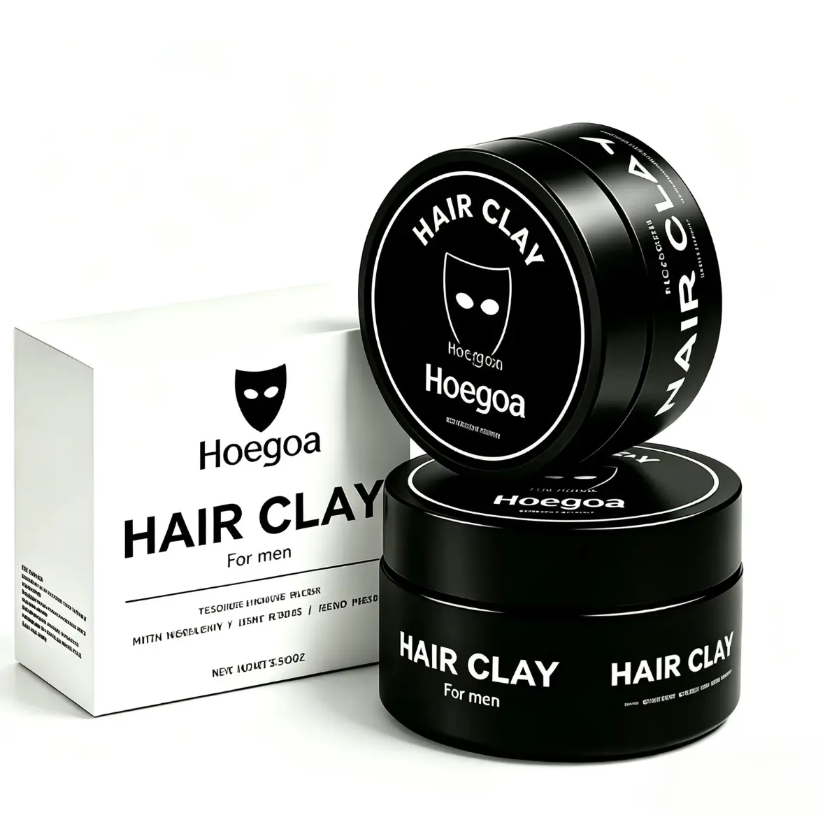 【Buy 1 Get 1 Free Product】 Men's Unscented Hair Styling Clay, Haircare Essential, Easy to Apply, Instant Textured Look & Volume, Strong Hold, Matte Finish