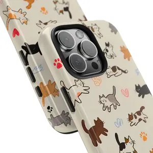 Kitten Cat Phone Case – Kawaii Cartoon Animal Design