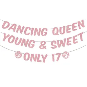 Queen Dancer Young Sweet Banner, 17th Birthday Party Decoration, Queen Dancer 17th Birthday Party Supplies, Perfect Gift Idea, Yard Sign Banner, Party Decorations Banners, Outdoor Banners