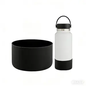 2PCS Protective Silicone Boot for Hydro Flask 12-24oz  Water Bottles and for Owala Twist 18, 24oz Preventsscratches,reduces noise
