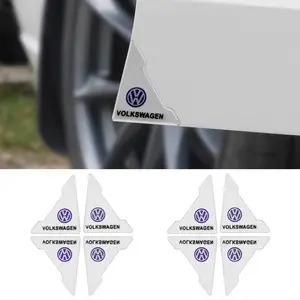 2 Piece Car Door Corner Protector, Anti-Scratch Protection for Volkswagen Tsi Tdi R32 Mk4 Gti Golf Polo Tiguan Passat Jetta Touran, Car Decals, Car Accessories