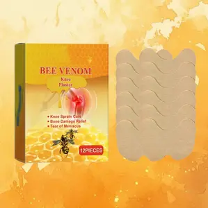 Bee Venom Body Patches for Relaxation & Comfort - Natural Extracts for Back Neck Shoulder & Knees - Long Lasting Relief - 12 Pieces