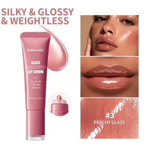 1Pcs Glaze Craze Tinted Lip Serum: Hydrating Lip Serum for Glossy, Nourished Lips with Plumping Polypeptides Siilky&Glossy Womens cosmetics