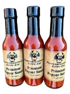 Pepper Belly Pete's Zippy-Zap Premium Pepper Sauce 5 oz (3 pack) Pepper Belly Pete's Zippy-Zap Premium Pepper Sauce 5 oz (3 pack)