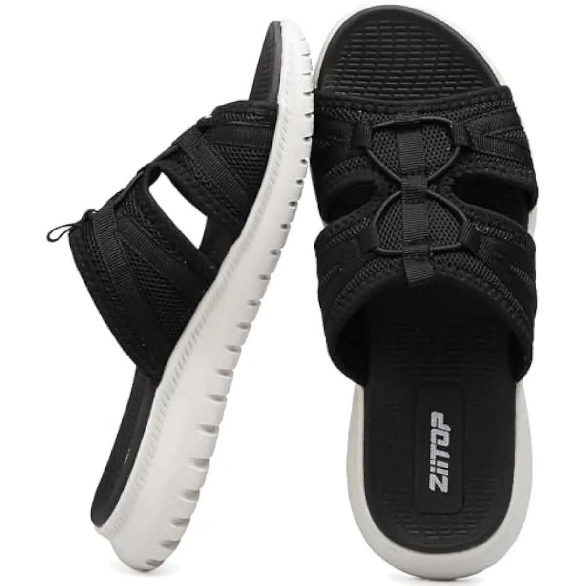 Slides Sandals For Women Breathable Mesh Sports Athletic Casual Slippers Sandals Lightweight Non Slip With Arch Support
