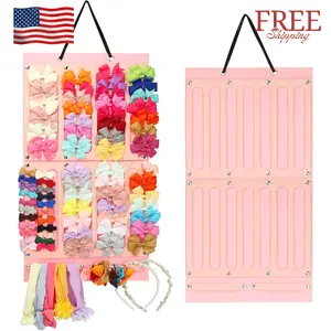Hair Bows Holder & Organizer wLarge Capacity, 16 Ribbons