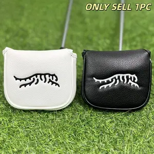 Tiger Woods Embroidered Golf Club Cover, Waterproof Durable PU Fabric, Ultra Soft Lined Magnetic Closure Design, Golf Gift