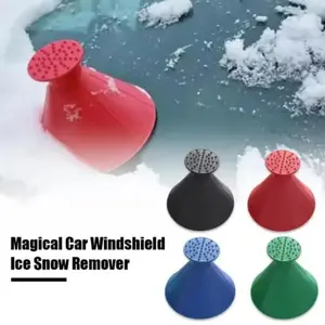 Car Window Ice Scraper Snow Shovel, No Power Needed, Easy-To-Use Winter Driving Safety Accessory, Essential Car Tool for Cold Weather