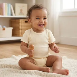 Organic Cotton Pointelle Baby Bodysuit