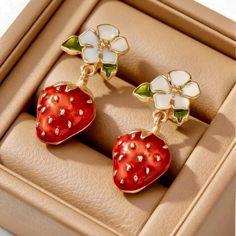 Strawberry earrings