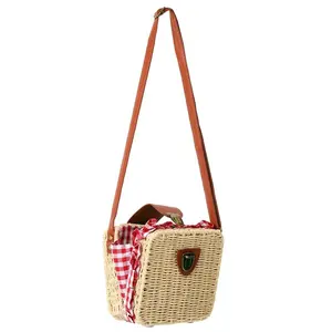 Gingham Basket Purse