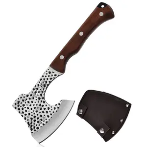 Camping Tool Axe, Wood Splitting Tool, Multi-Functional Outdoor Tool, Ergonomic Chopper, Carbon Steel Cutter, Handheld Camping Chopper, Backpacking Chopper, Outdoor Utility Tool, Bushcraft Cutting Tool, Food Prep Chopper, Camping Kitchen Tool