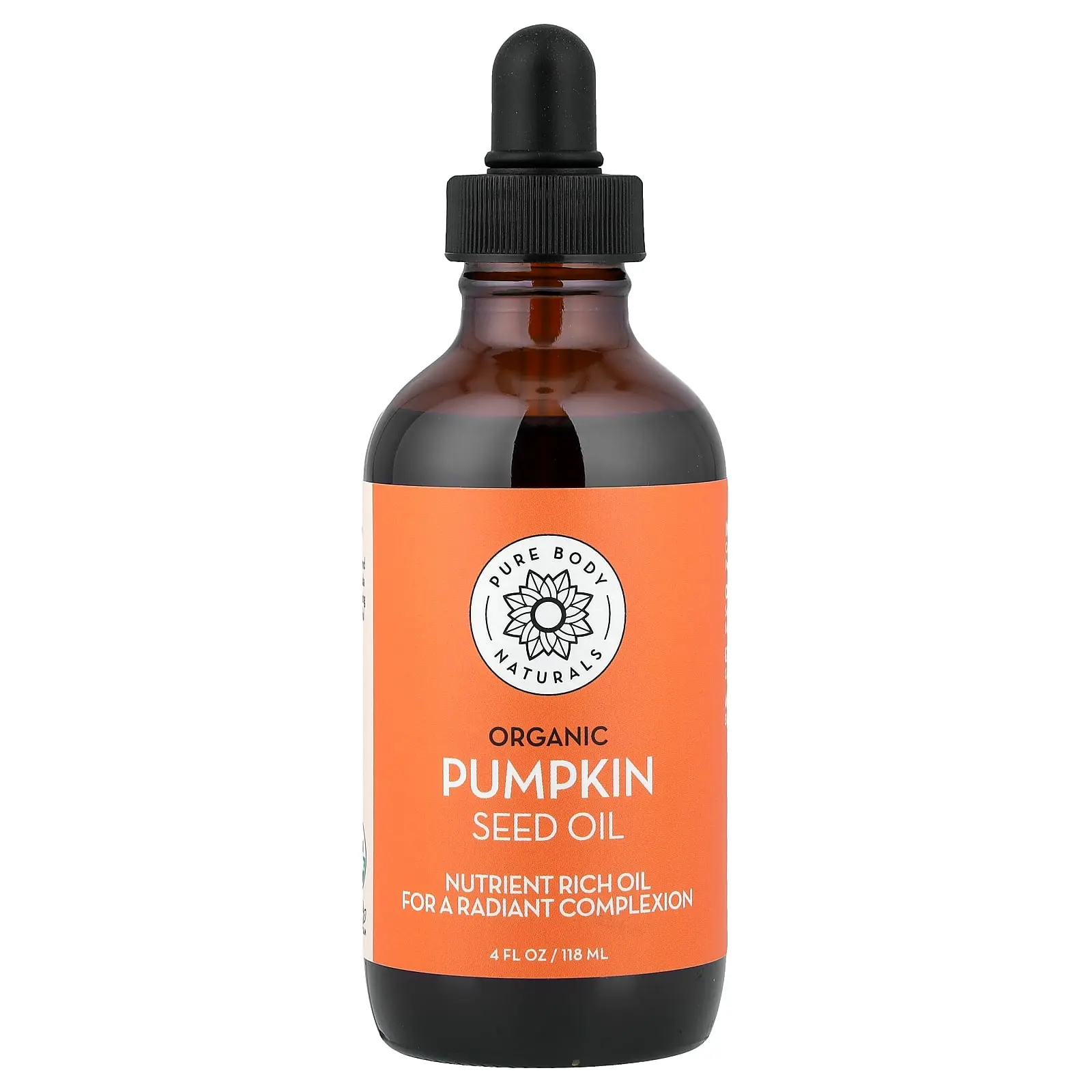 Pure Body Naturals Organic Pumpkin Seed Oil, 4 fl oz (118 ml) Pure Body Naturals Organic Pumpkin Seed Oil, 4 fl oz (118 ml)