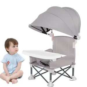 Portable Foldable Baby High Chair - 2026 Camping Travel Feeding Chair for Toddlers On The Go, BPA-Free, Non-Slip, Stable Base, Easy to Wipe Clean