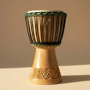 DJEMBE DRUM - BLACK GREEN 10"