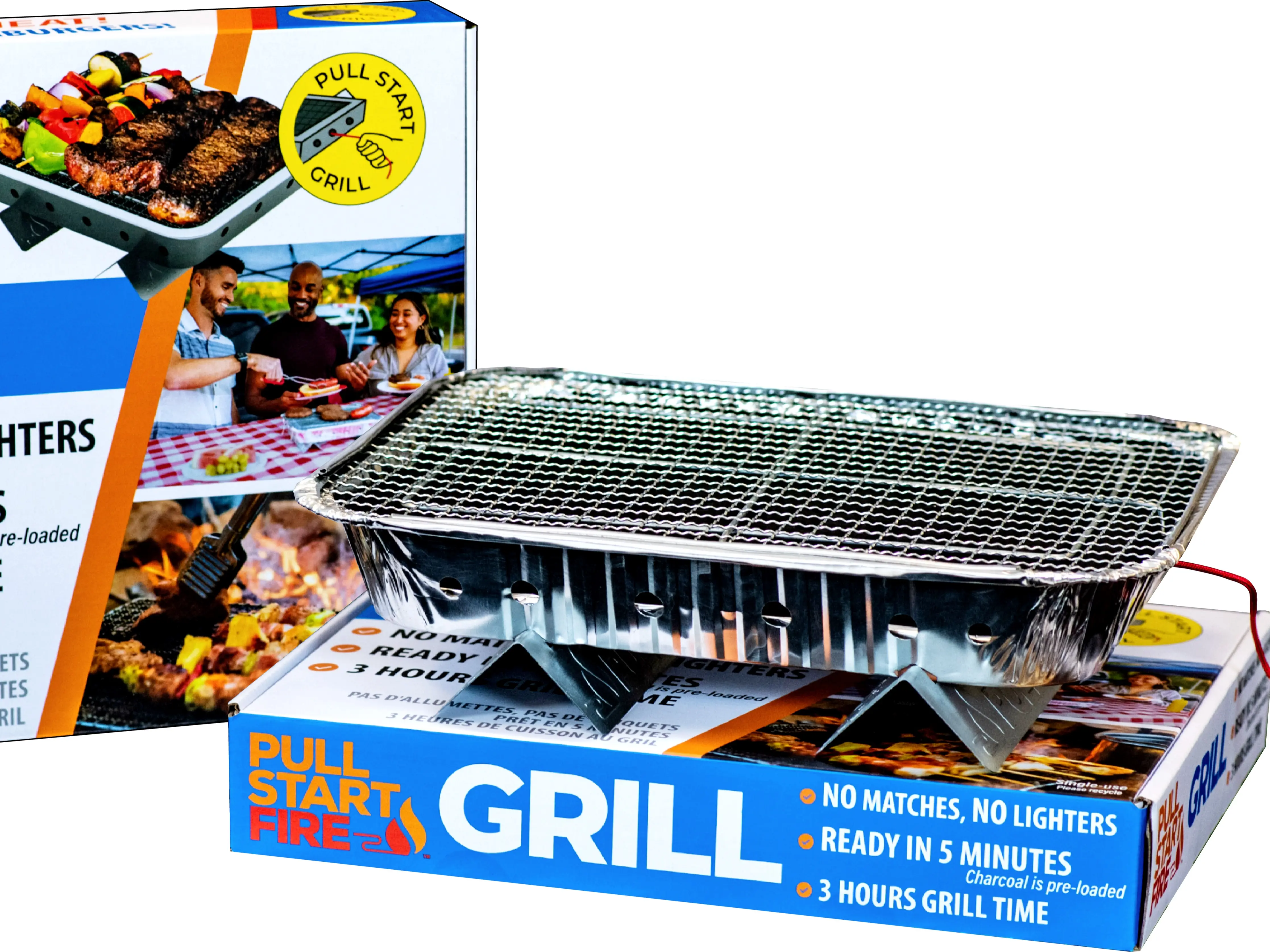 Pull Start Grill - Portable Instant Grill - 2 Pack Pull Start Grill - Portable Instant Grill - 2 Pack