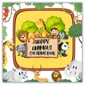 Valentine Day Gift  Cozy & Relaxing Happy Animal Coloring Book: – Bold and Simple Designs   Moments for Relaxation Paperback