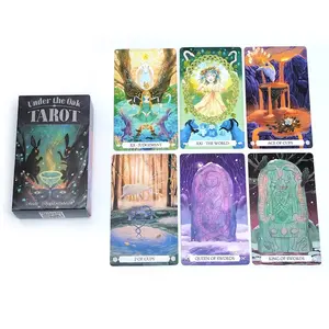 78 Tarot Cards Deck, Oak Tree Theme Oracle Card Set, Spiritual Guidance & Divination Tools, Perfect Gift for Tarot Enthusiasts