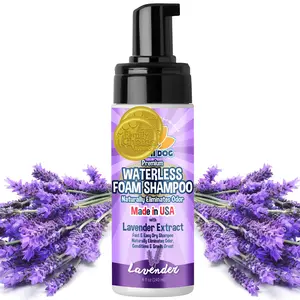 Bodhi Dog Waterless Foaming Dry Shampoo - Natural Pet Shampoo for Dogs & Cats, No Rinse Required, Made in USA, Lavender Extract