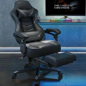 ELECWISH Ergonomic Gaming Chair with Footrest Lumbar Support Recliner Office
