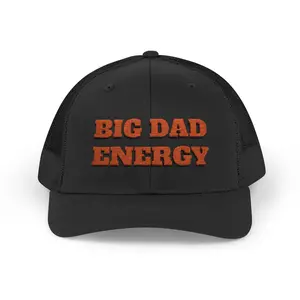 Unisex Embroidered "Dad Energy" Cotton Adjustable Plain Casual Snapback Baseball Cap - Trucker Hat