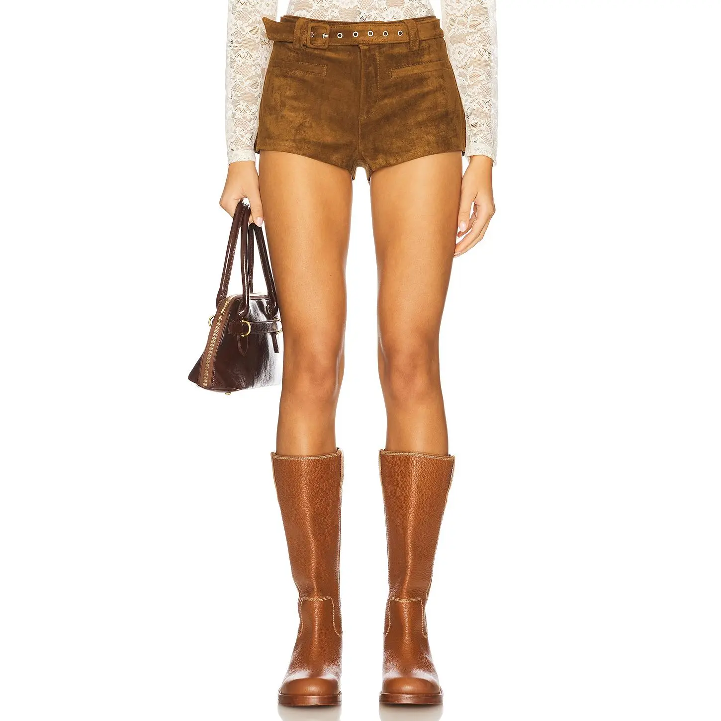 BLANKNYC Faux Suede Hot Short in Wide Open
