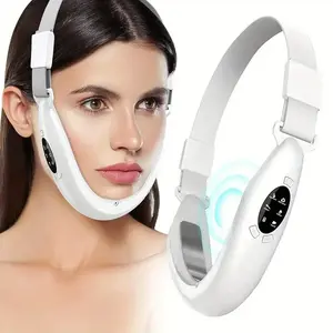 Electric Facial Slimming Device for Double Chin, V Shape Lift Massager with LED Photon Beauty, 5 Modes 8 Intensity Levels USB Charging