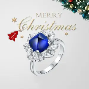 Shiningvivila 2.46ct. lab grown gemstone in rose ring
