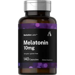 Berkshire Labs Melatonin 10mg | 140 Quick Release Capsules | Extra Strength Formula | Non-GMO, Gluten Free Supplement
