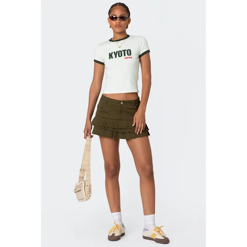 Emerie Linen Inverted Box Pleat Skirt - TikTok Shop