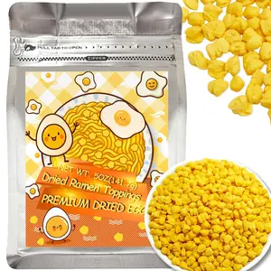 5oz Freeze Dried Eggs Ramen Toppings, Dried Eggs for Noodles, Soup, Camping, Emergency Storage & Everyday Cooking
