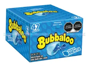 Adams Bubbaloo Mint Bubblegum 32/47ct