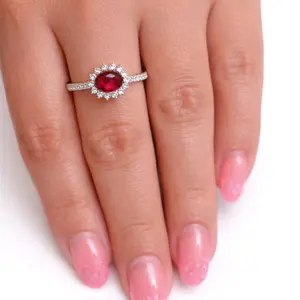 Anillo de piedras de circonia plata 925 medida 9
