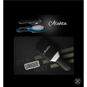 Alahta Stylish Unique Trendy Hairbrush Case Black White for Hair Care Products