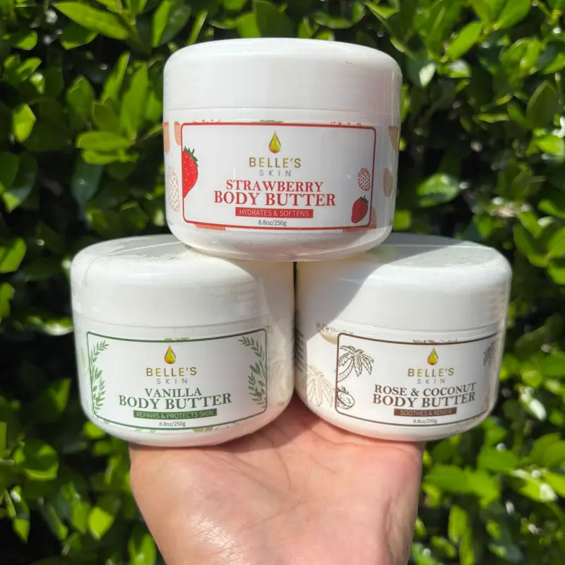 Belle's Secrets Luxurious Body Butter - Silky, Gentle, Alcohol-Free Moisturizer for Body Care