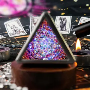 Morlenscope 7.5" Stars and Moon Kaleidoscope for Adults,Handmade Triangular Prism Sun Planet Universe Adults Kaleidoscope,Gift Box,Birthday Gift for Man Woman,Decorative Nostalgic Toy For Collectors,Astrology Lovers