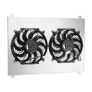 Alloyworks Aluminum Shroud+Fan For 1980-1984 Ford F150 F250 F350 Bronco 5.0L 5.8L 7.5L