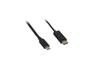 Nippon Labs USB 3.1 6 ft. USB-C to DisplayPort Cable 4K@60HZ, 6' Type C to DP Adapter Cable, Black