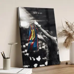 Lionel Messi Football Poster HD Canvas Print Sports Art for Home Decor High Quality AAA+++ Canvas Wall Art