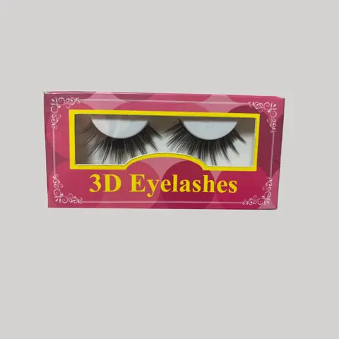 Ronashow Women's 3D D Curl Synthetic Mink Eyelash Falsies - Soft Volume Fluffy Wispy Lashes for Everyday Wear Natural Look, 1 Pair Lash Extensions for Makeup Beauty & Cosmetic Use-KY3