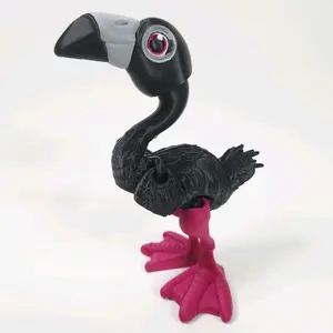 Jerry the Black Flamingo 3D Printed Arcadia Inspired Collectible Figure