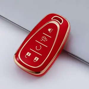 Chevrolet 5 Buttons Key Fob Covers Ultimate Protection Durable Shockproof for Camaro Trax Equinox Silverado Malibu Blaser Traverse